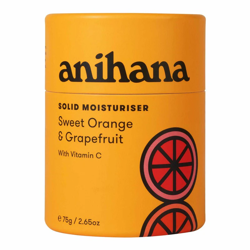 anihana Moisturiser Bar Sweet Orange & Grapefruit With Vitamin C 75g