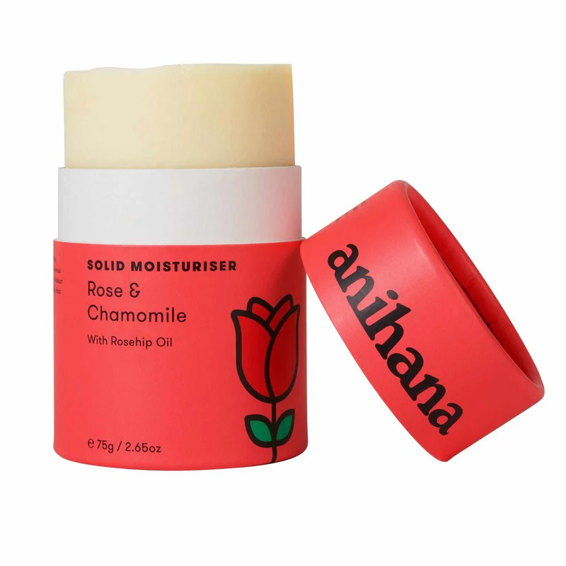 anihana Moisturiser Bar Rose & Chamomile With Rosehip Oil 75g