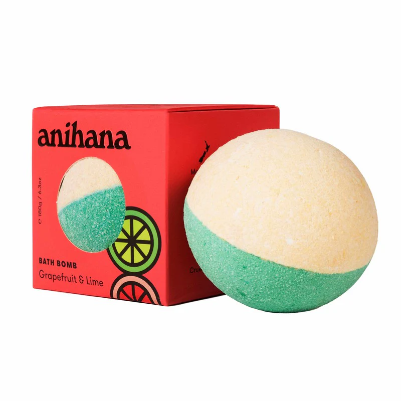 anihana Bath Bomb Grapefruit & Lime 180g