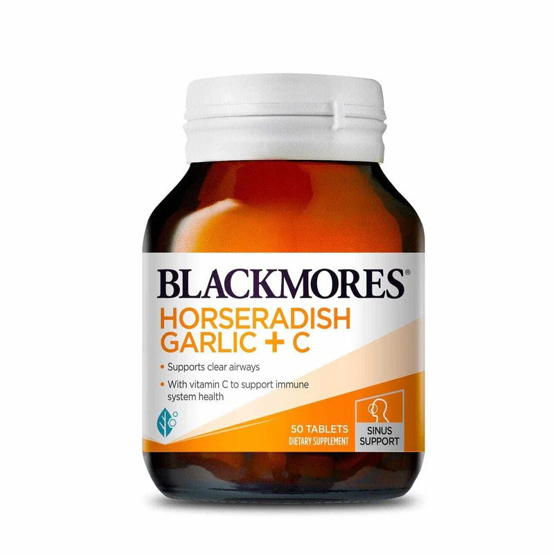 Blackmores Horseradish Garlic + C Tablets 50s