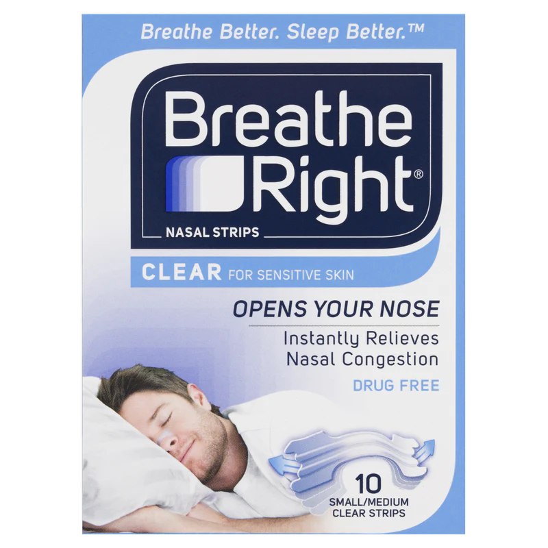 Breathe Right Nasal Strips Clear 10s