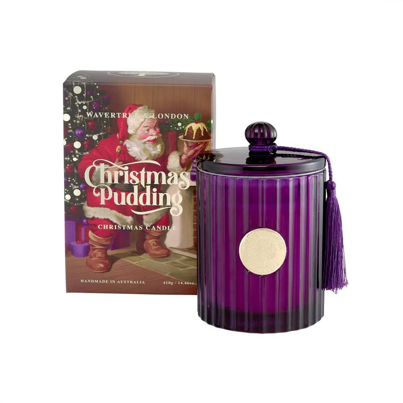 Wavertree & London Candle Christmas Twin Wick Christmas Pudding 410g