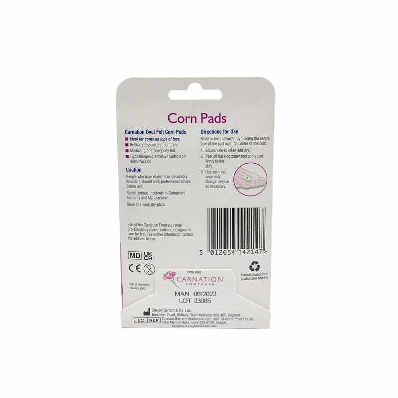 Carnation Foot Corn Pads Oval 9pk