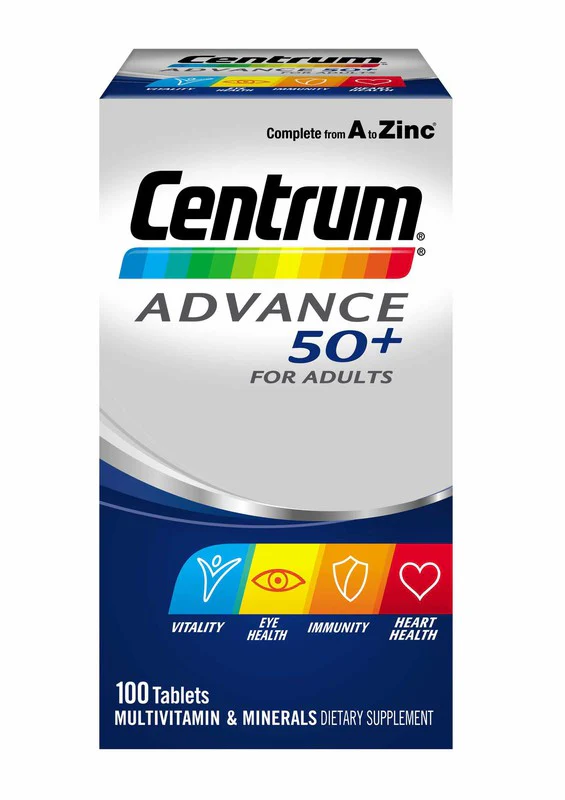 Centrum Advanced 50+ Tablets 100s