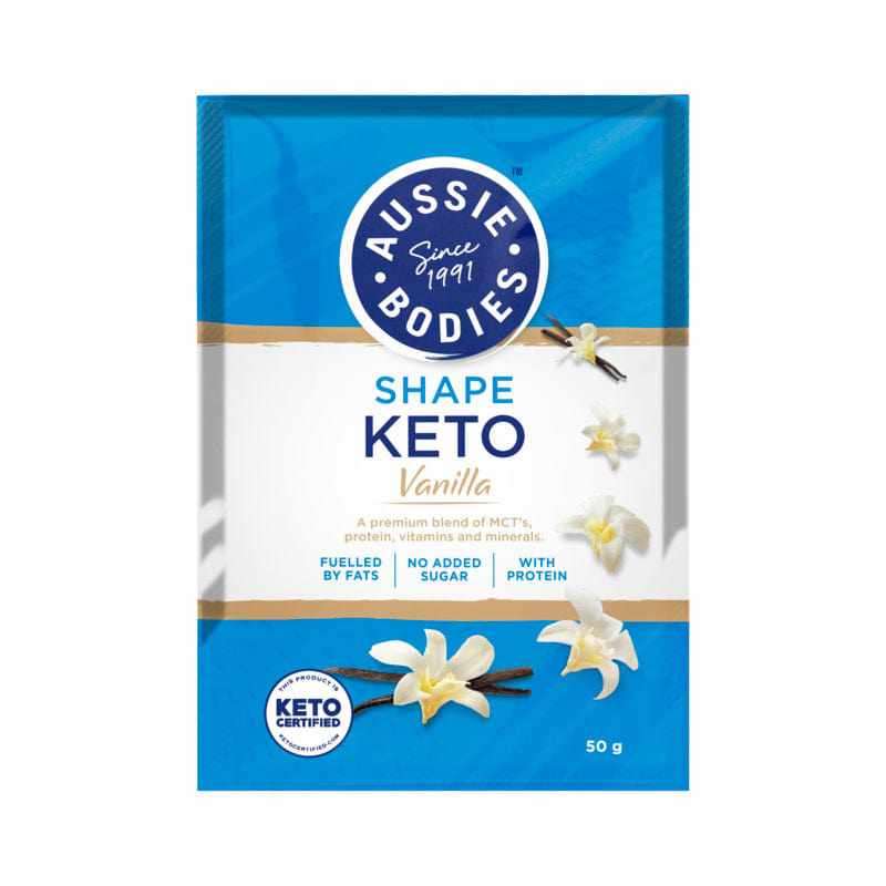 Aussie Bodies Shape Keto Vanilla Powder Sachet 50g