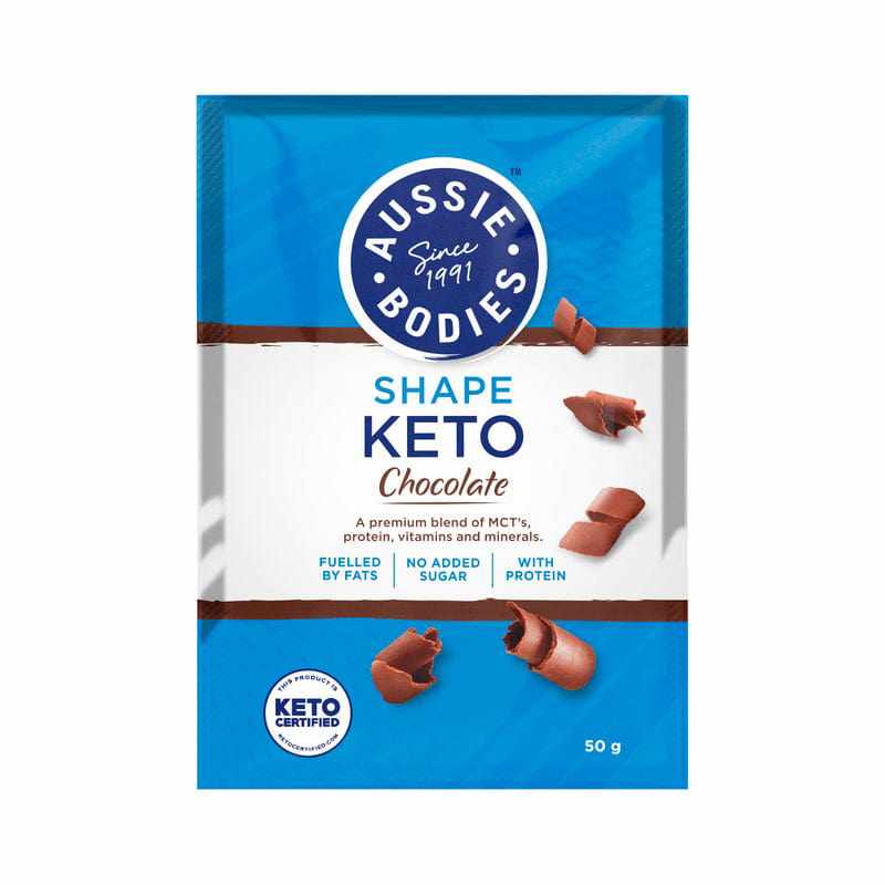 Aussie Bodies Shape Keto Chocolate Powder Sachet 50g