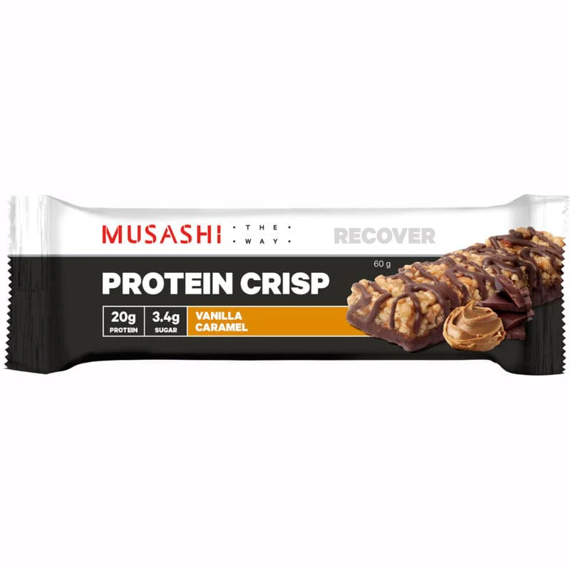 Musashi Protein Crisp Vanilla Caramel Bar 60g