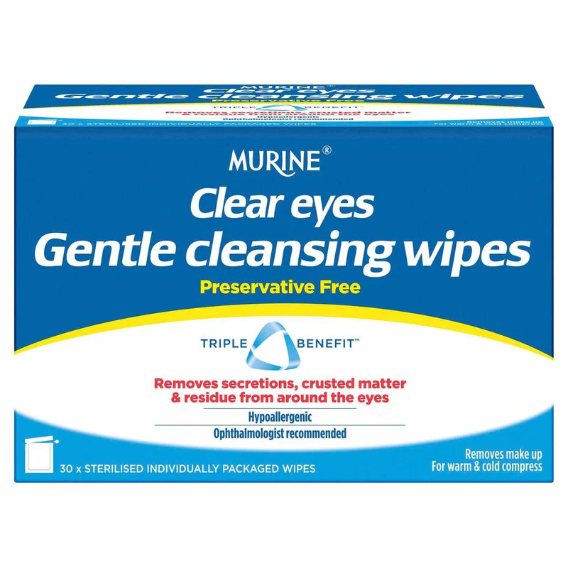Clear Eyes Gentle Cleansing Wipes 30s