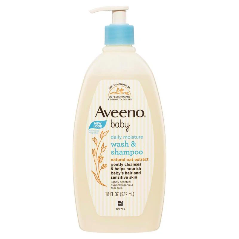 Aveeno Sensitive Baby Wash and Shampoo 532ml