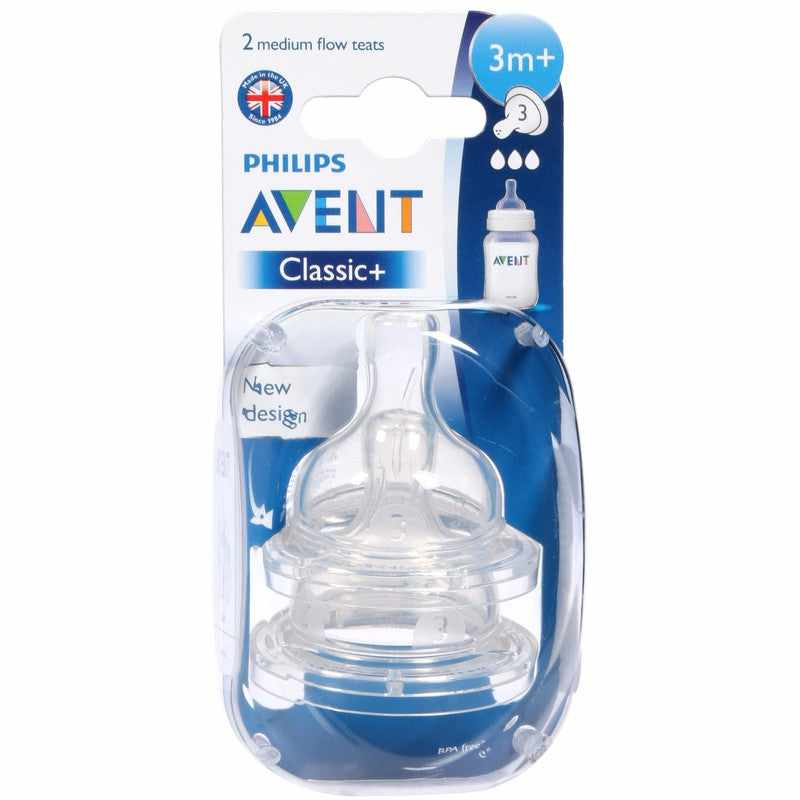 Philips Avent AntiColic Medium Flow Teat 2pk