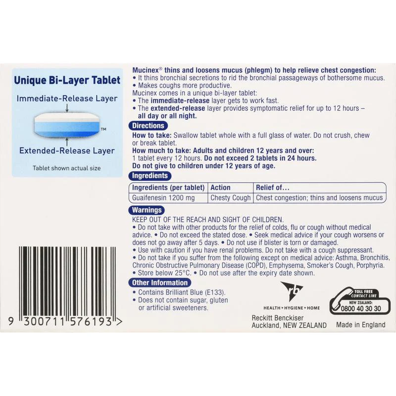Mucinex Maximum Strength Chesty Cough Tablets 14s